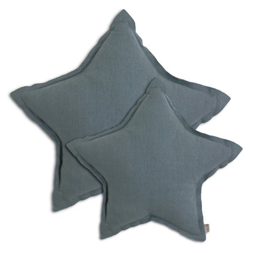 Coussin Etoile - Bleu gris