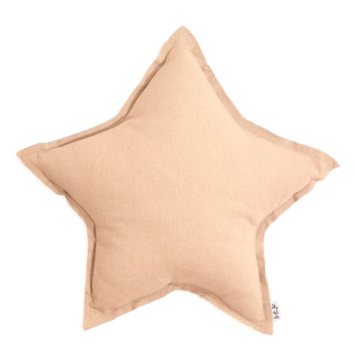 Coussin étoile pale peach - Pêche