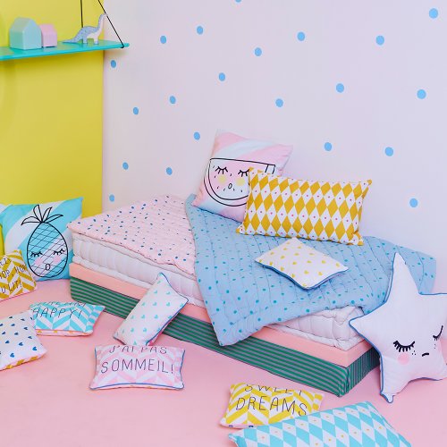 Coussin Allez Hop Hop Hop au lit !