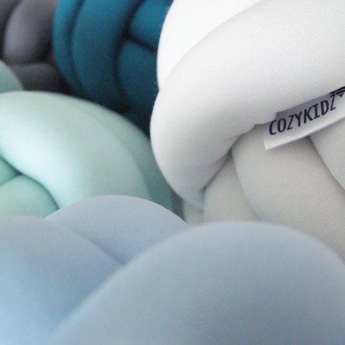 Coussin Knotball - Gris clair