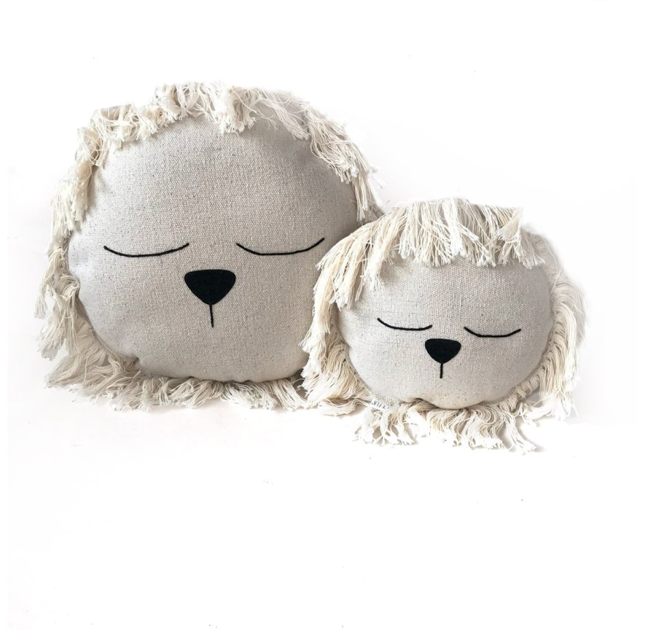 Coussin Lion - Ivoire