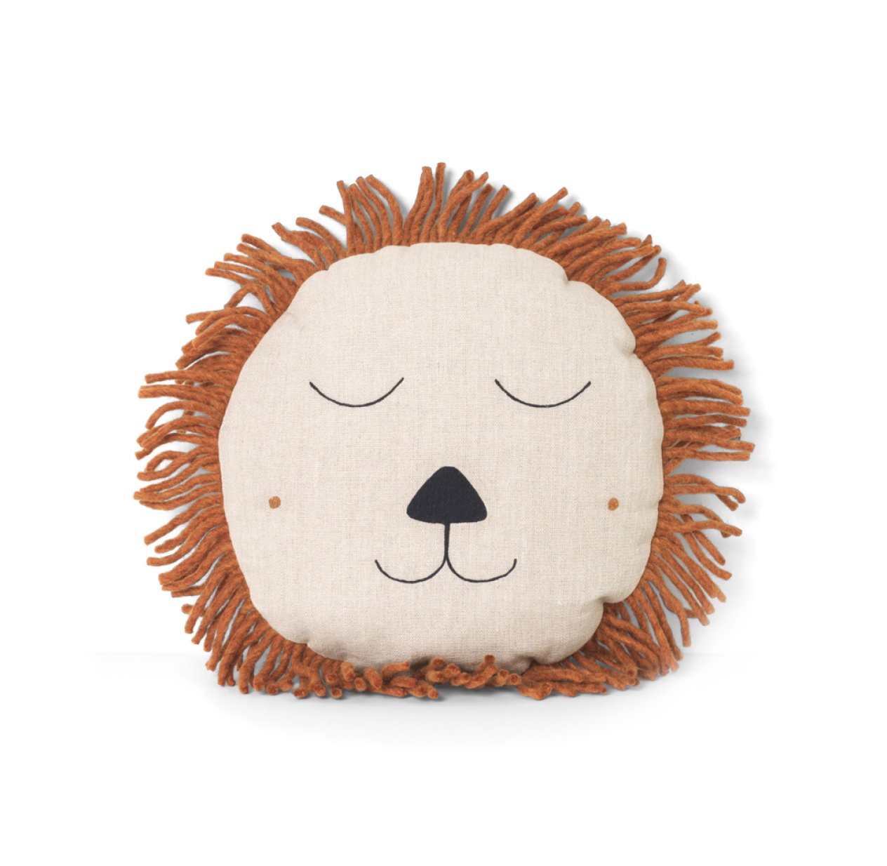 Coussin lion Safari - Naturel