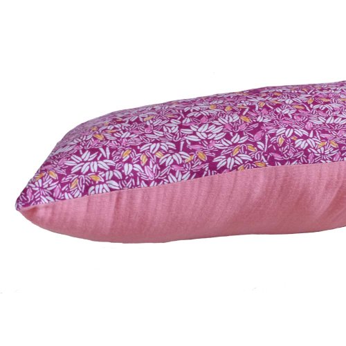 Coussin long bicolore Diabolo - Rose