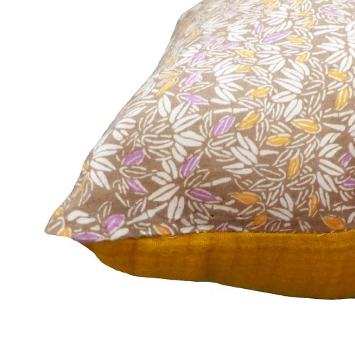 Coussin long bicolore Diabolo - Kaki clair