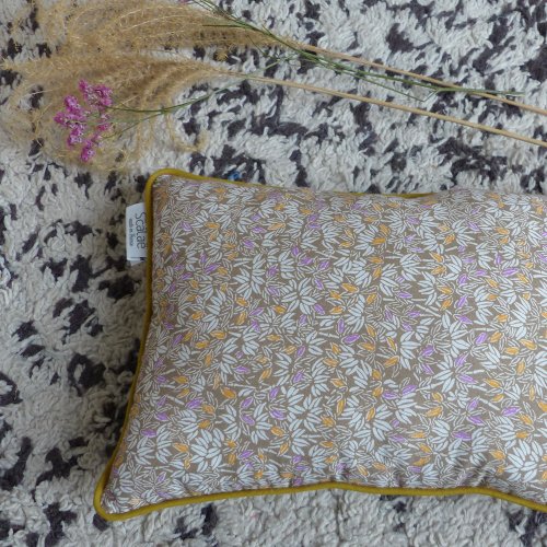 Mini coussin Pomponette - Kaki clair