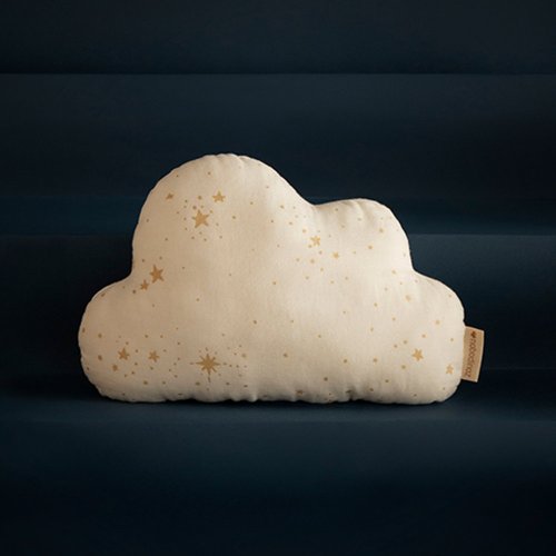 Coussin Nuage Gold Stella - Blanc