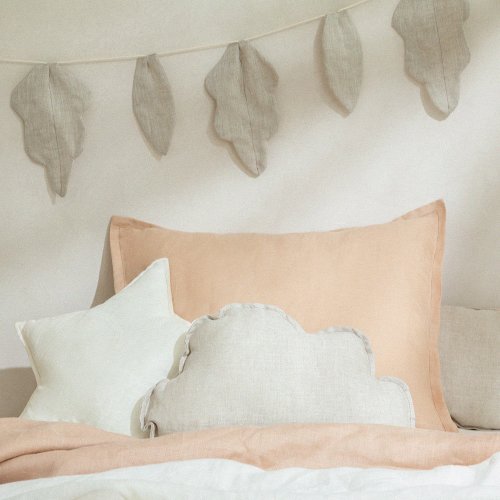 Coussin Nuage Lin Français - Greige
