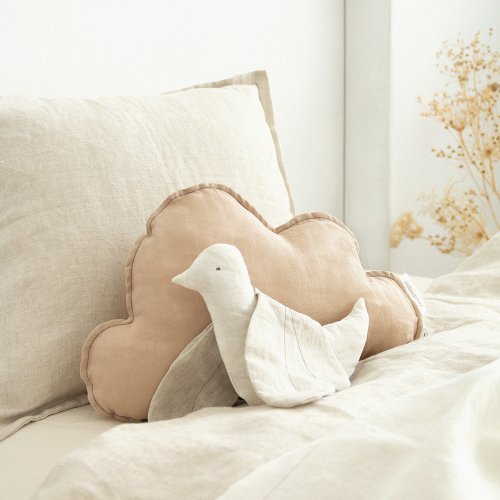 Coussin Nuage Lin Français - Sand