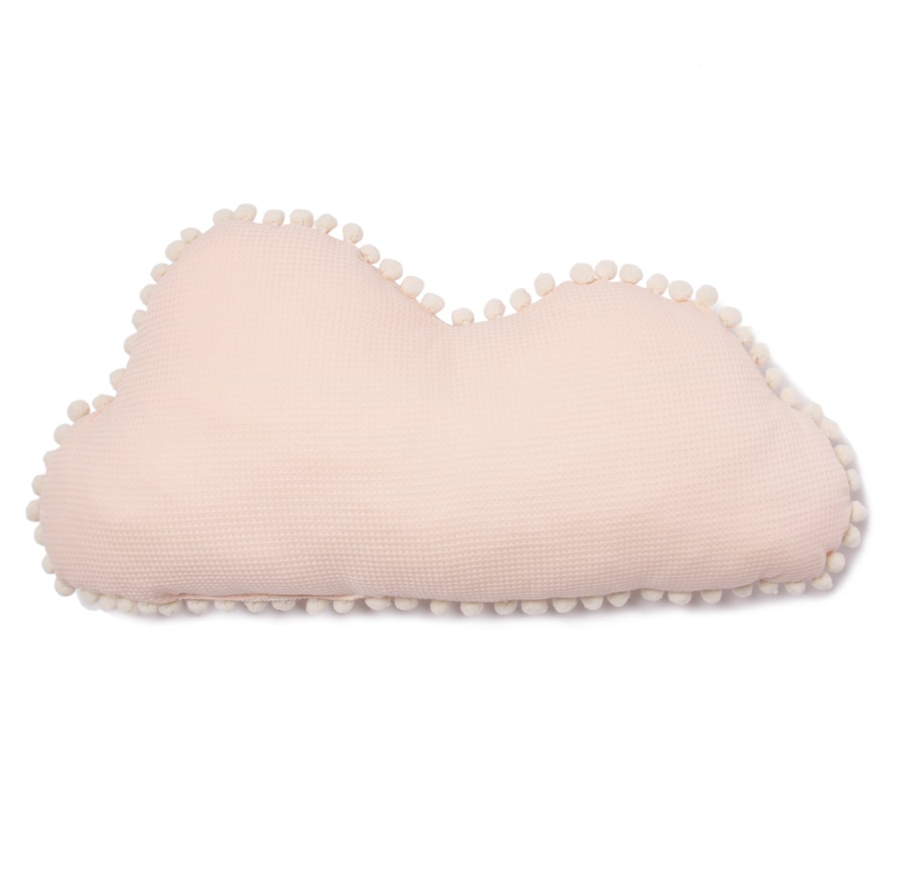 Coussin nuage Marshmallow pompon dream pink - Rose poudré