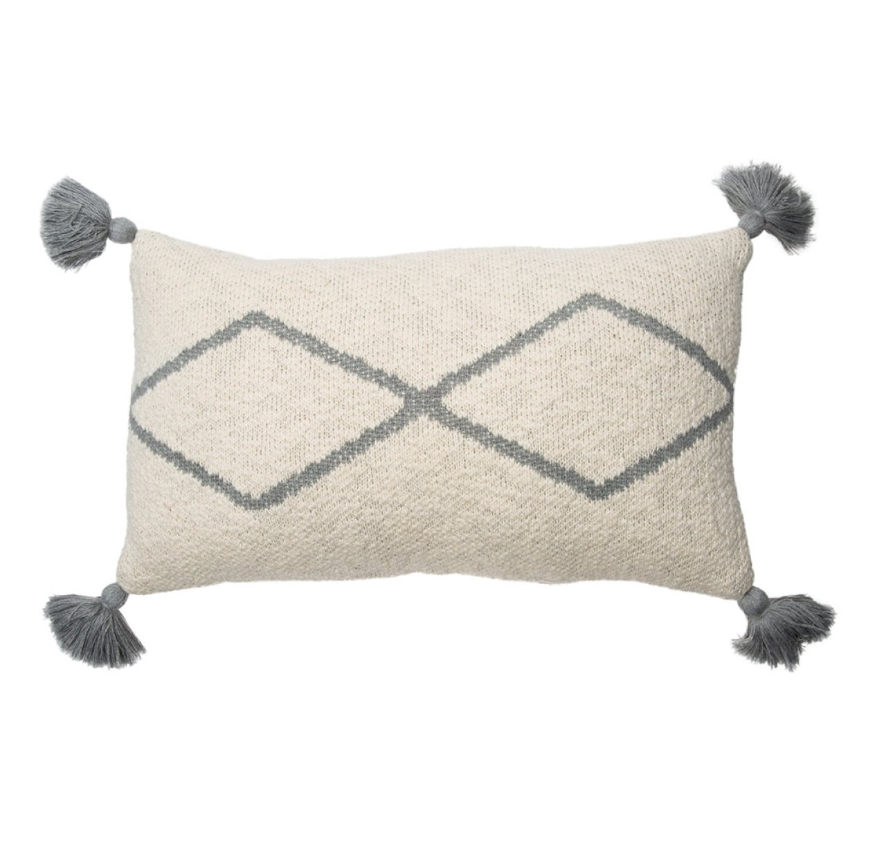 Coussin Little Oasis - Ecru/Gris