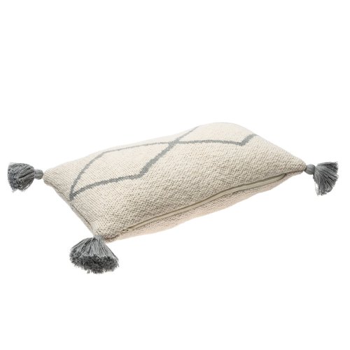 Coussin Little Oasis - Ecru/Gris