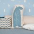 Coussin ours Jon - Bleu/Naturel