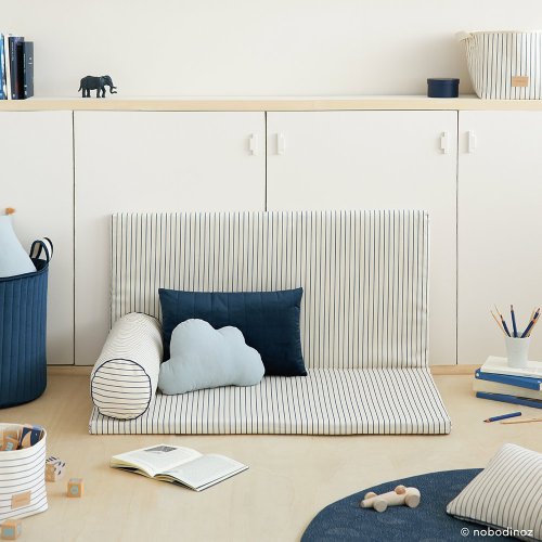 Coussin Traversin Java - Blue Thin Stripes