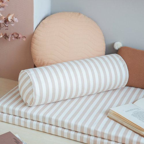 Coussin Traversin Java - Taupe Stripes