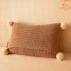 Coussin en tricot So Natural - Biscuit