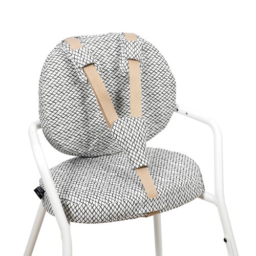 Coussins d'assise Tibu Diamond Black&White - Blanc/Noir