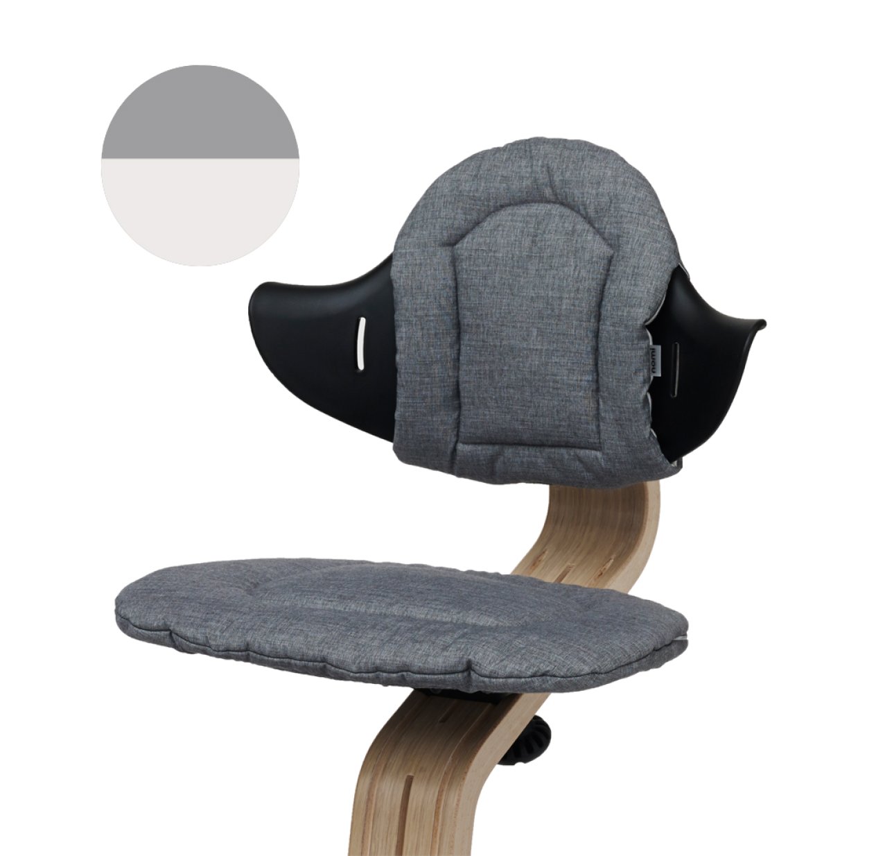 Coussin réversible pour chaise Nomi - Gris/Sable
