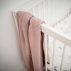 Couverture tricotée bébé - Rose pâle
