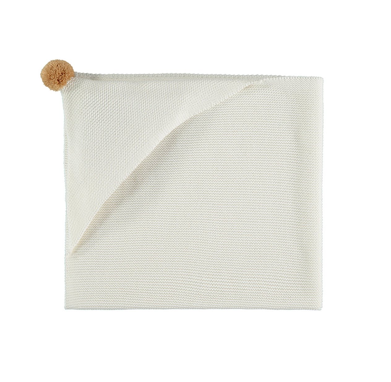 Plaid Cape en tricot So Natural - Milk