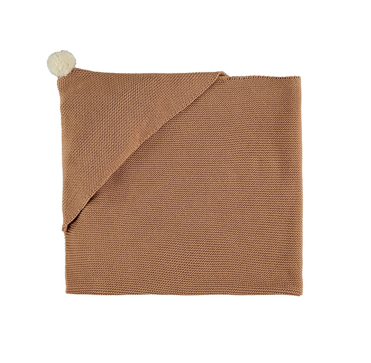 Plaid Cape en tricot So Natural - Biscuit