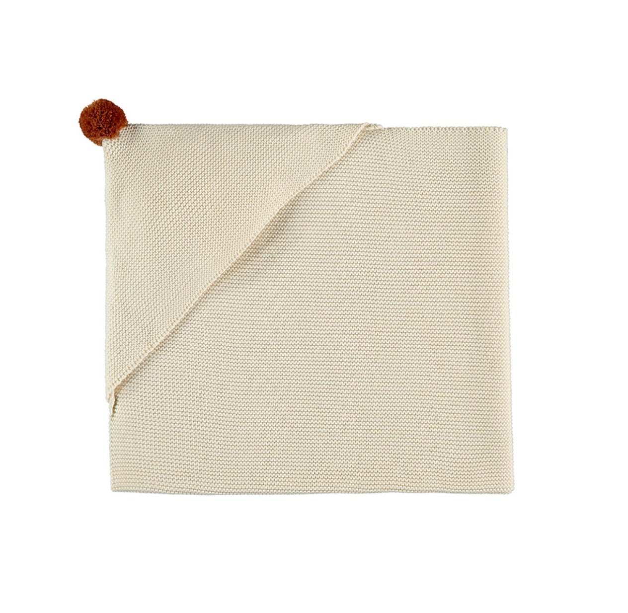 Plaid Cape en tricot So Natural - Ecru