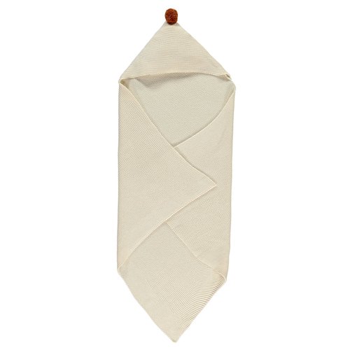 Plaid Cape en tricot So Natural - Ecru