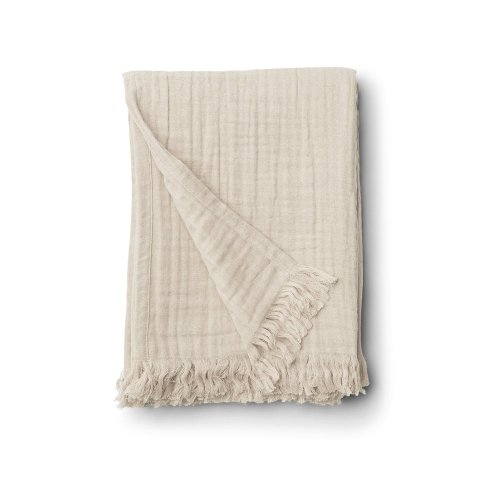 Plaid frangé Magda - Sable