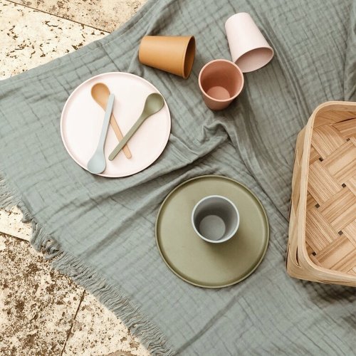 Plaid frangé Magda - Sable