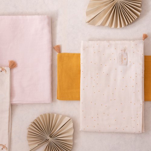 Couverture d'été Treasure Sweet Dots - Ecru