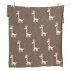 Couverture en tricot On The Go - Girafe - Taupe