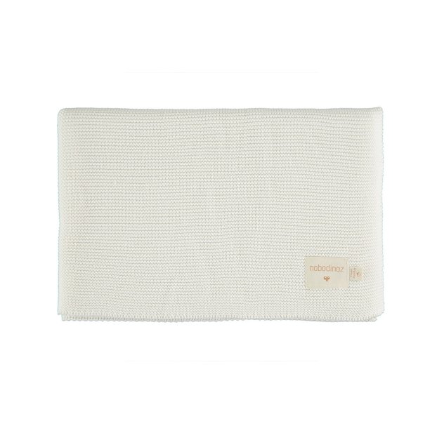 Plaid Bebe En Tricot So Natural Milk Nobodinoz Pour Chambre Enfant Les Enfants Du Design