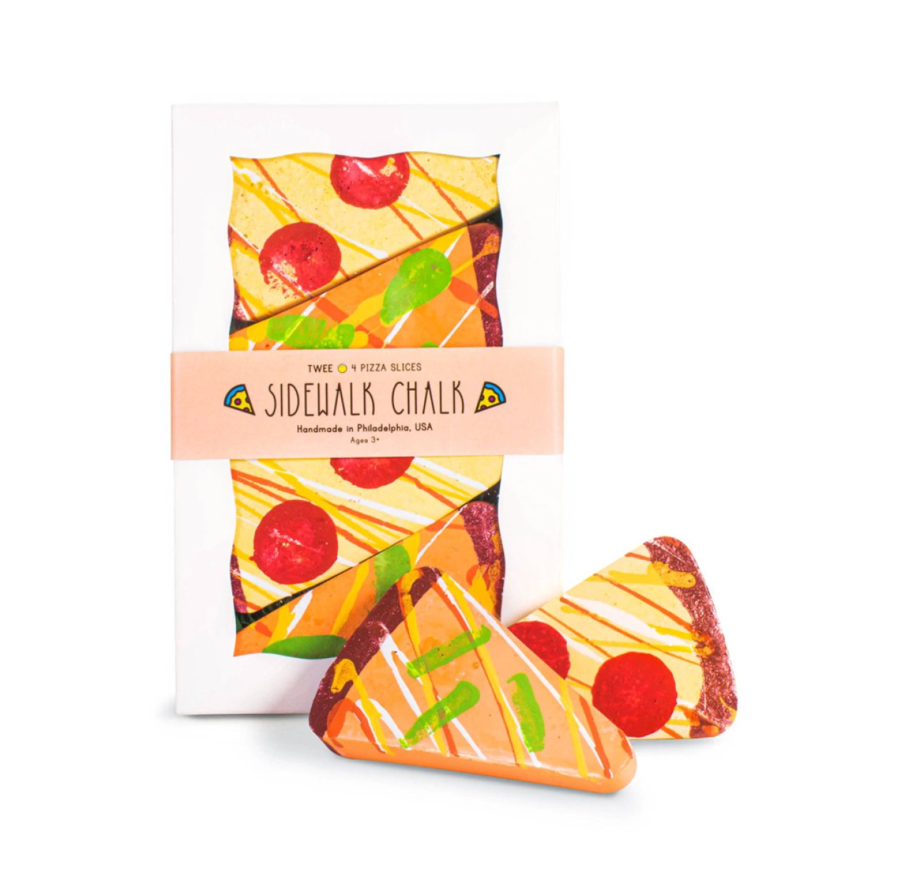 Craies de trottoir Pizza