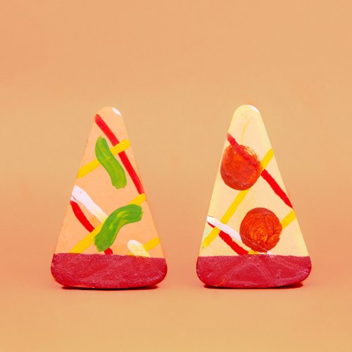 Craies de trottoir Pizza