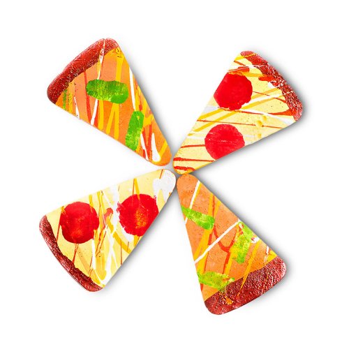 Craies de trottoir Pizza