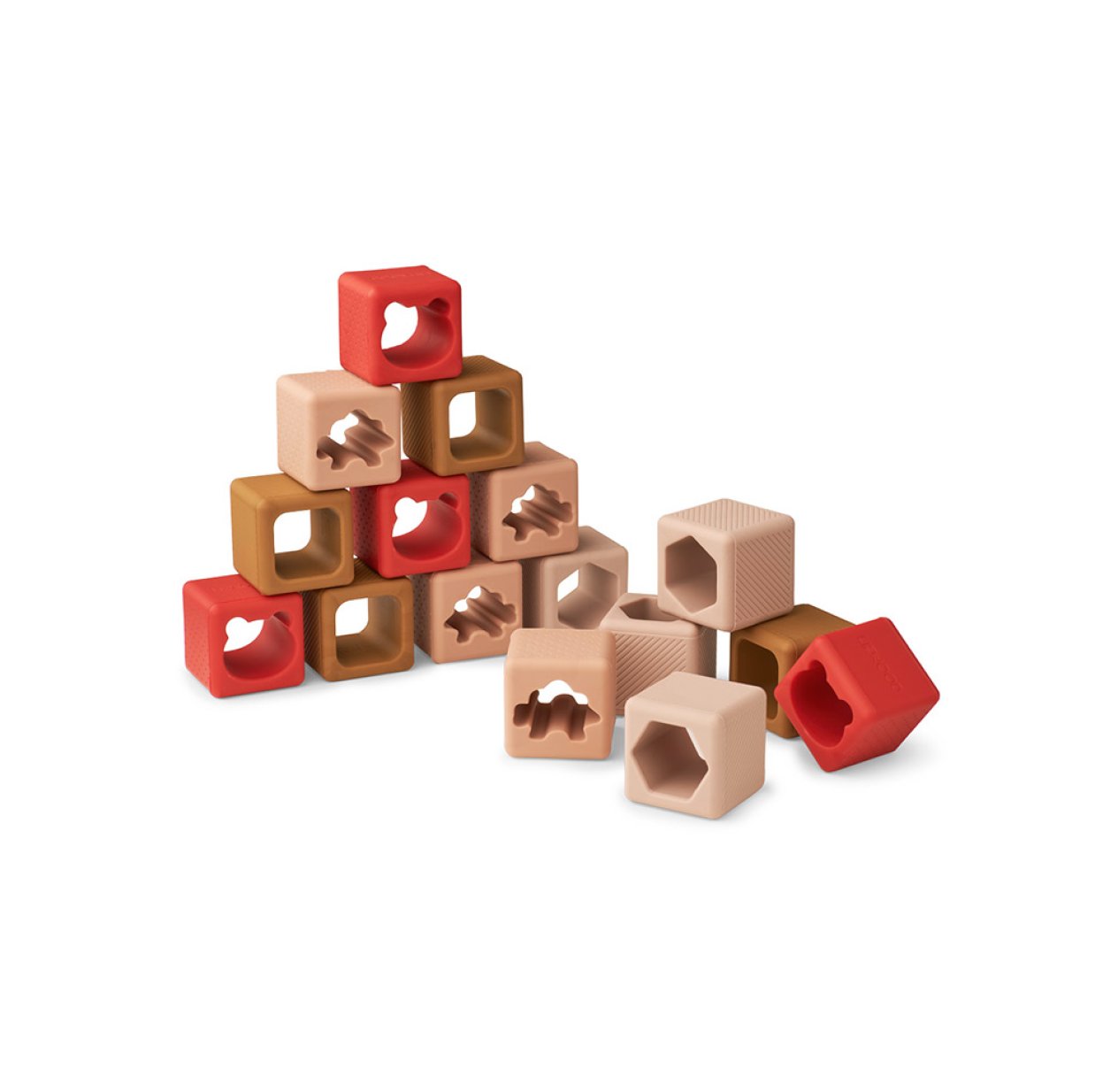 Cubes empiler Loren - Rose mix