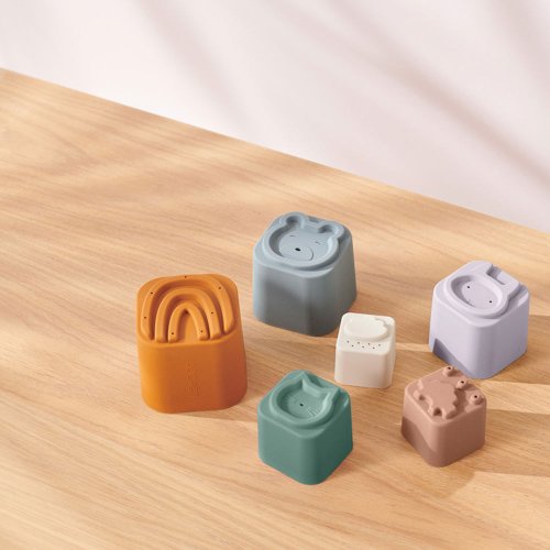 Cubes à empiler Zuzu - Multi mix