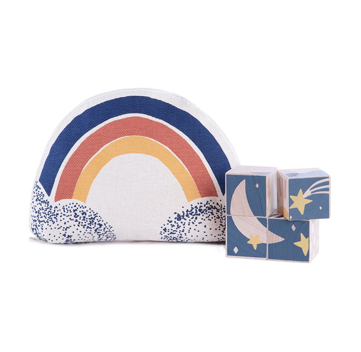 4 Cubes en bois Météo