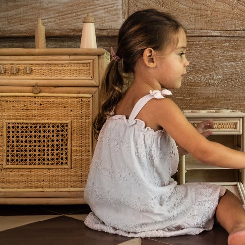 Cuisinière Enfant Malang en rotin