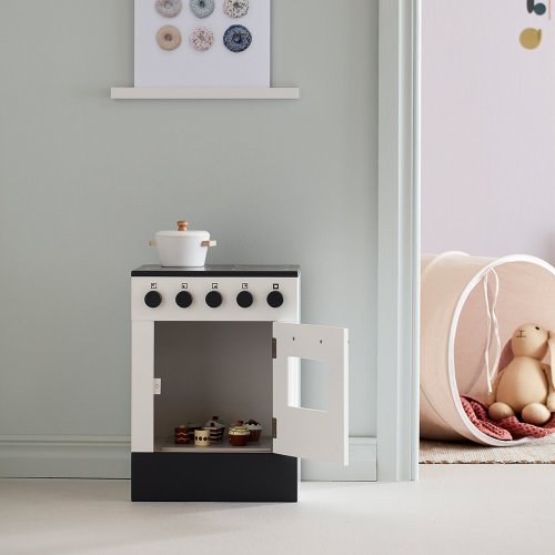 Cuisinière en bois - Blanc