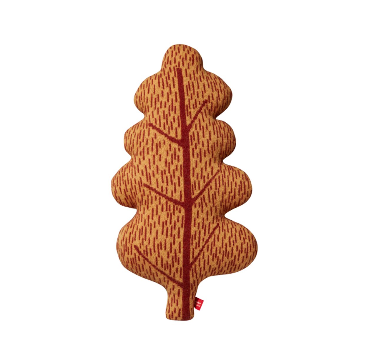 Coussin Feuille de chêne - Brun automnal