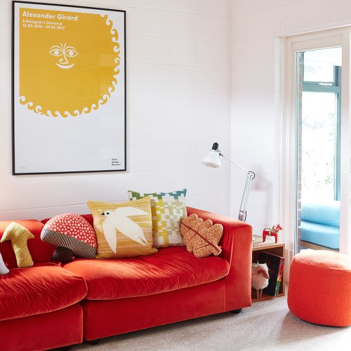 Coussin Feuille de chêne - Brun automnal