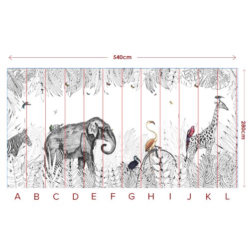 Papier peint Metrozoo