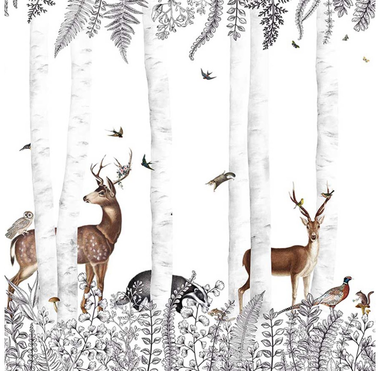 Papier peint Woody Chestnut