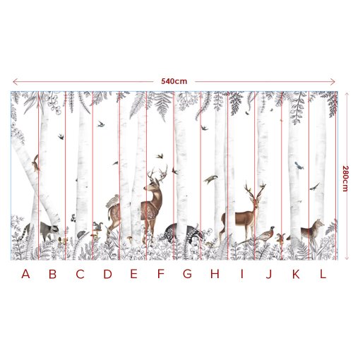 Papier peint Woody Chestnut