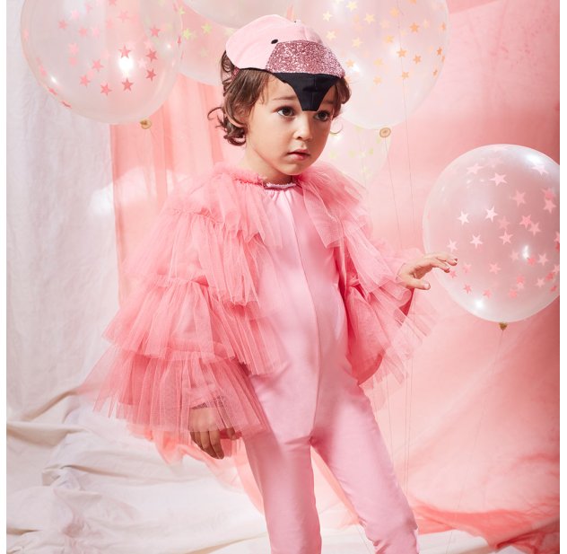 Déguisement enfant Unimasa déguisement jour des morts rose fille - 10/12 ans  - multicolore - 204041