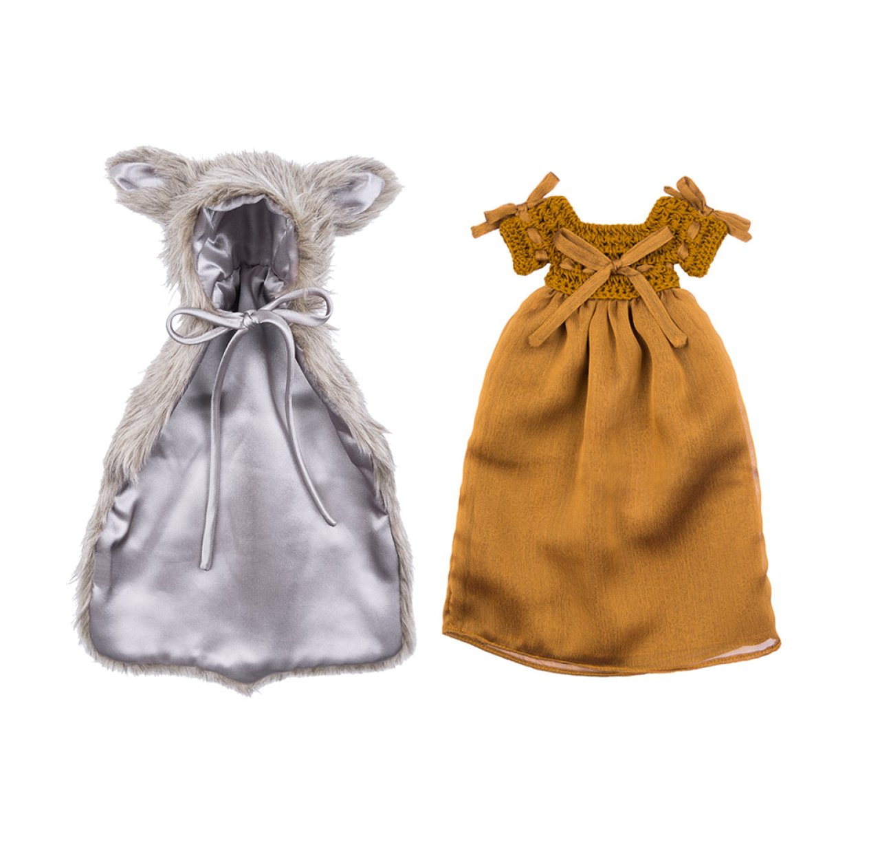 Déguisement Peau d'Âne pour poupée