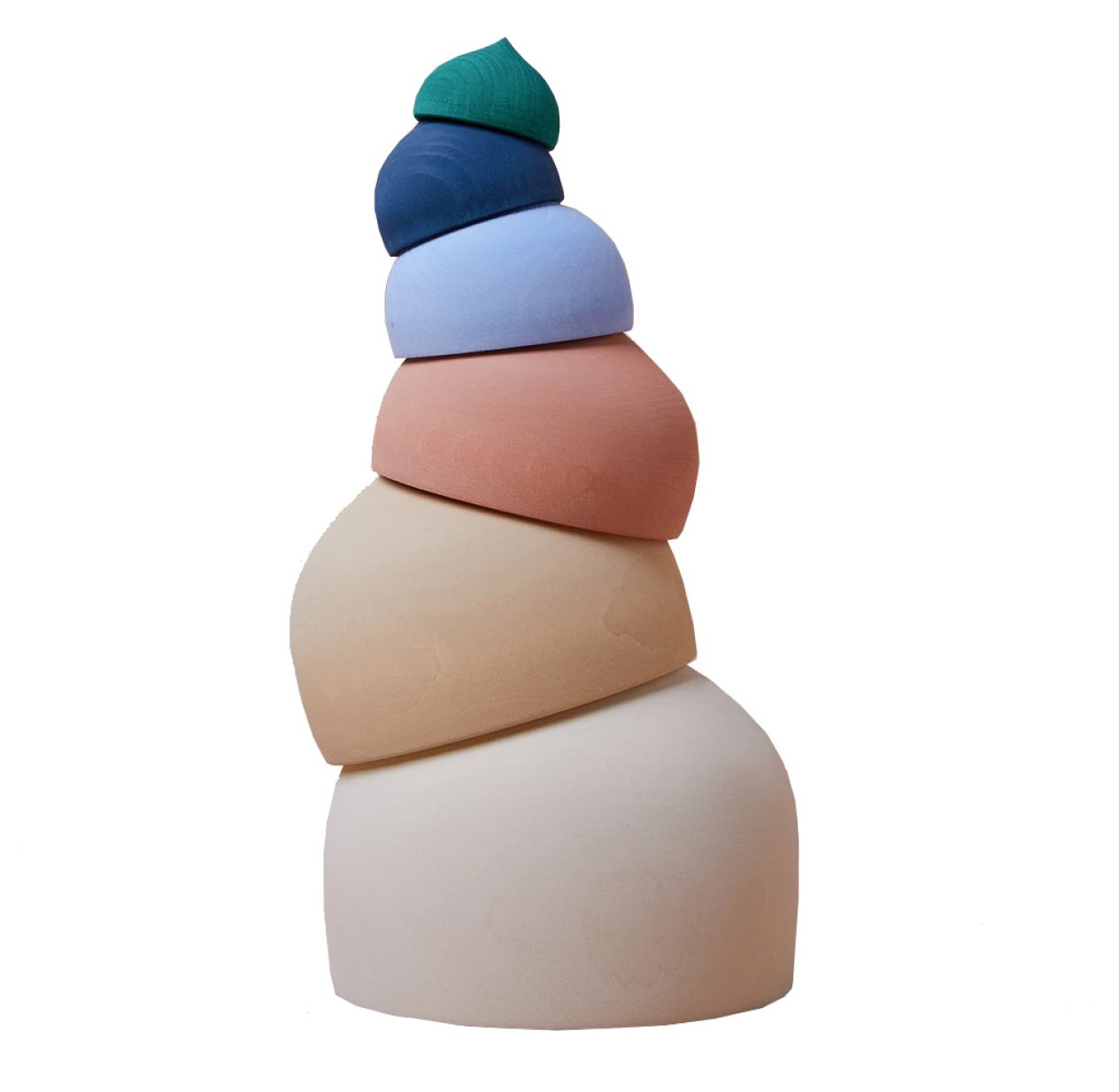 Demi-Matriochka à empiler - Multicolore