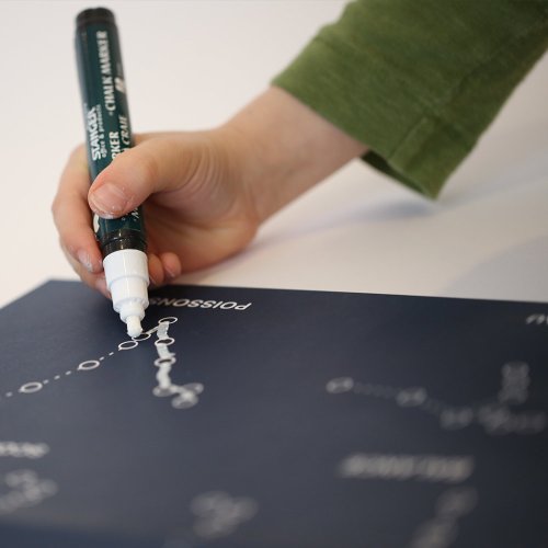 Poster Constellations Phosphorescent - Kit DIY
