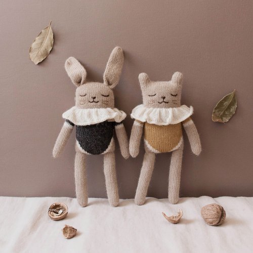 Doudou Chaton en Maillot - Moutarde