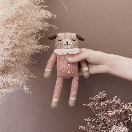 Doudou Chien en Combinaison - Rose